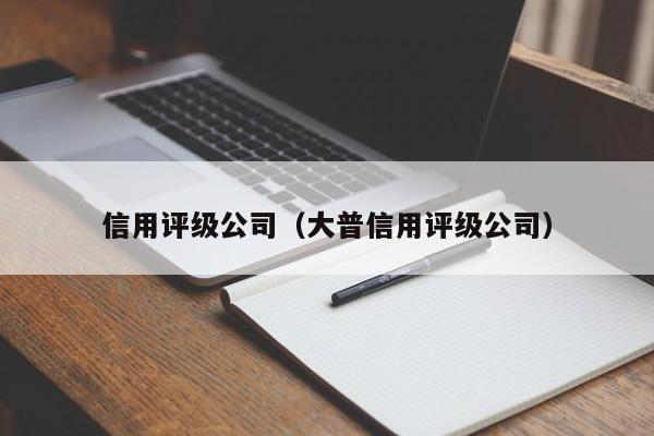 信用评级公司（大普信用评级公司）