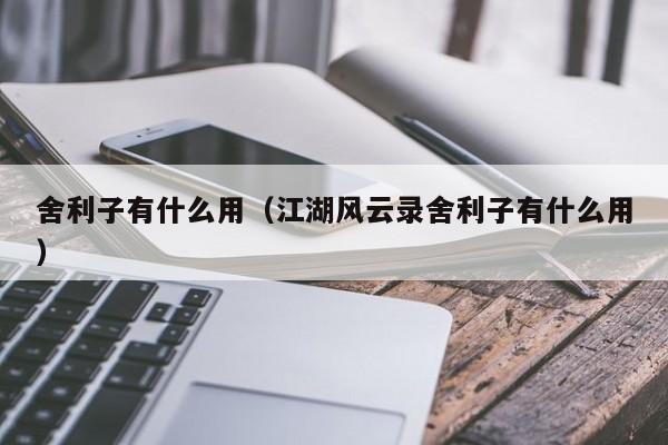 舍利子有什么用（江湖风云录舍利子有什么用）