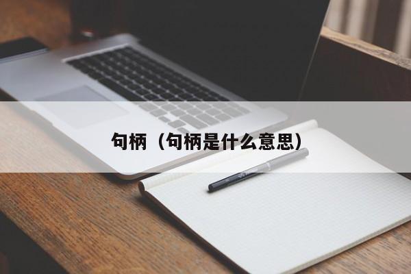 句柄（句柄是什么意思）