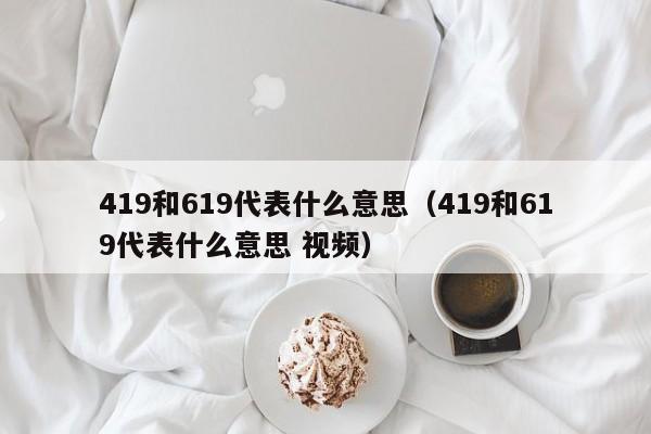 419和619代表什么意思（419和619代表什么意思 视频）