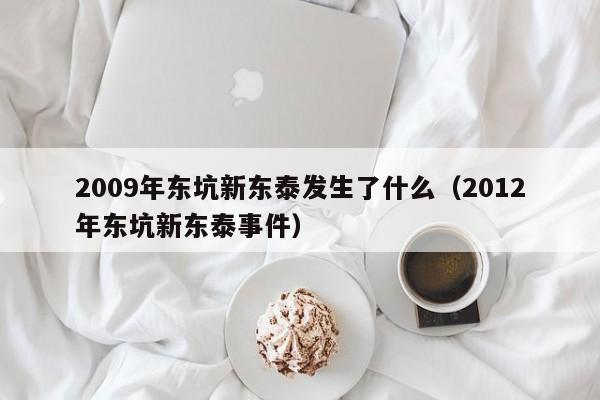 2009年东坑新东泰发生了什么（2012年东坑新东泰事件）