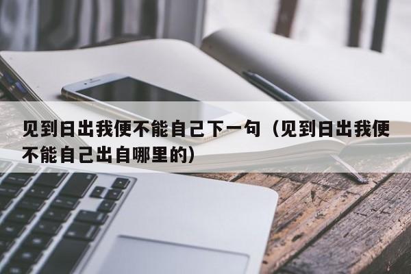 见到日出我便不能自己下一句（见到日出我便不能自己出自哪里的）