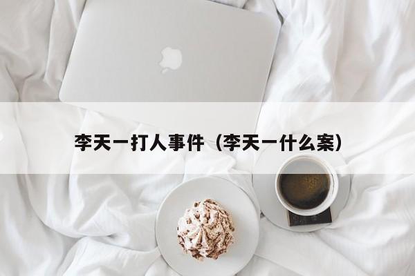 李天一打人事件（李天一什么案）