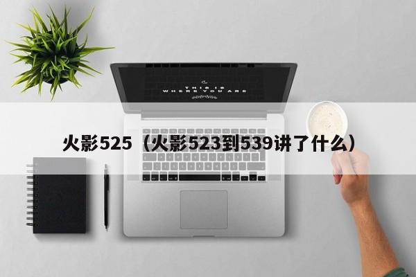 火影525（火影523到539讲了什么）