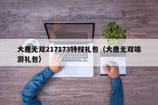 大唐无双217173特权礼包（大唐无双端游礼包）