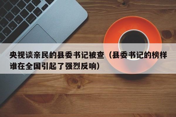 央视谈亲民的县委书记被查（县委书记的榜样谁在全国引起了强烈反响）